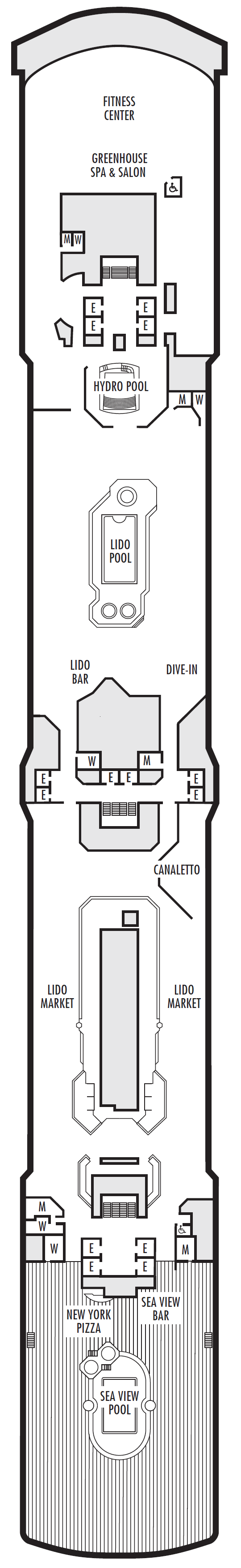 DECK 9 - LIDO DECK