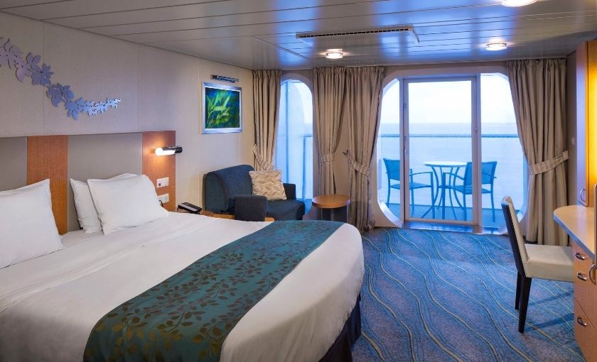 Royal Caribbean cruises buitenhut met balkon D7