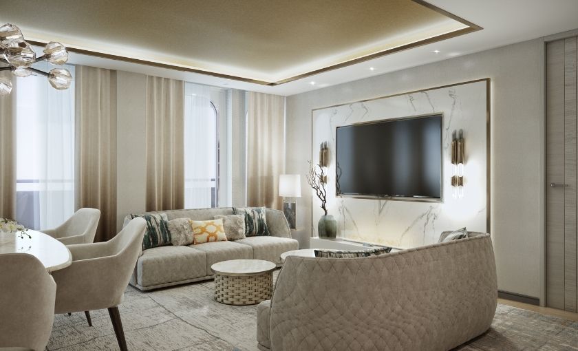 Owners suite luxe schip Crystal Endeavor