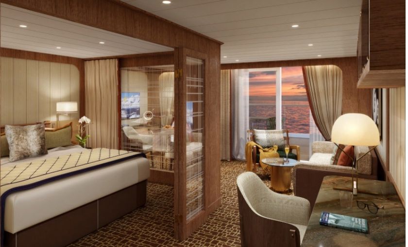 Penthouse spa suite Venture schip Seabourn