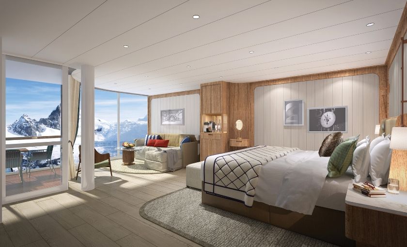 Venture panorama suite Venture schip Seabourn