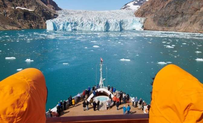 Groenland Gletsjer Prince Christian Sund