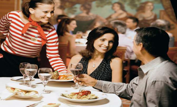 Dineren bij Diamond Princess