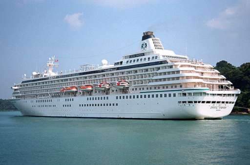 Crystal Symphony op zee 