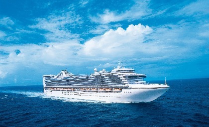 De Caribbean Princess van rederij Princess Cruises