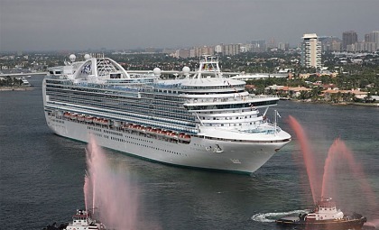 De Ruby Princess van rederij Princess Cruises