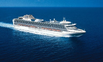 De Diamond Princess van rederij Princess Cruises