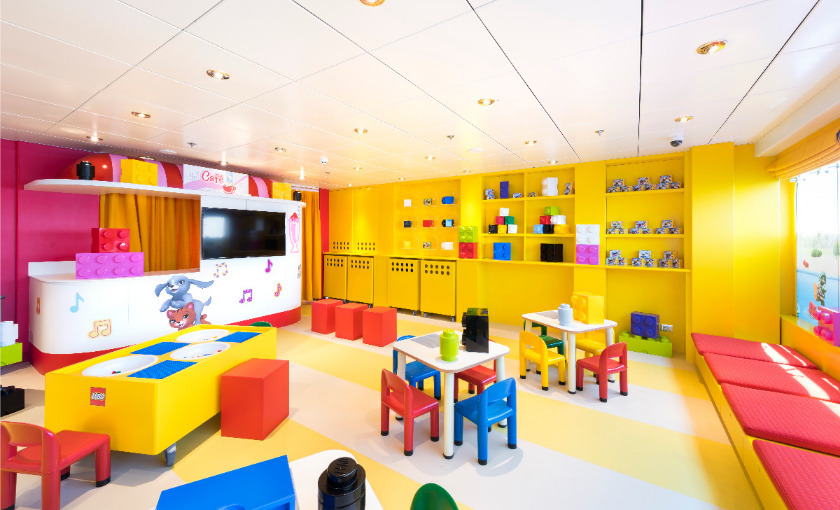 Een kinderspeelplek op de MSC Opera