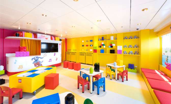 Een kinderspeelplek op de MSC Opera