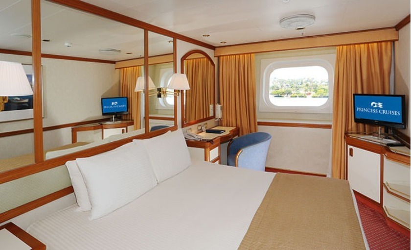 Een buitenhut op de Sea Princess van Princess Cruises