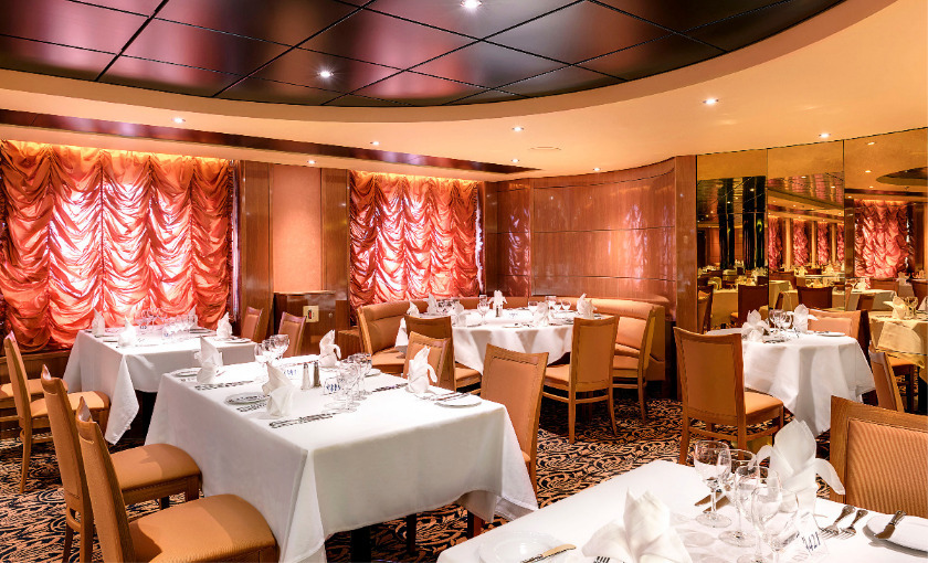 Dinnerzaal op de MSC Sinfonia