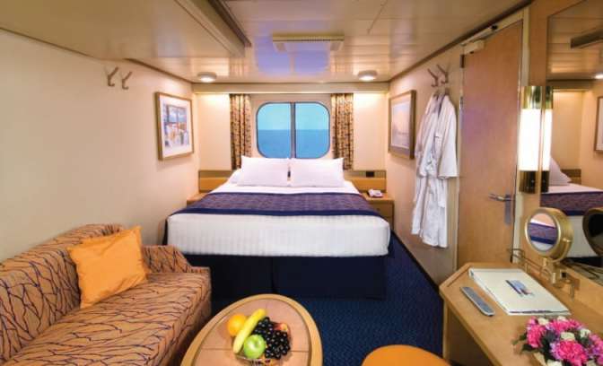 Een buitenhut op de Volendam van Holland America Line