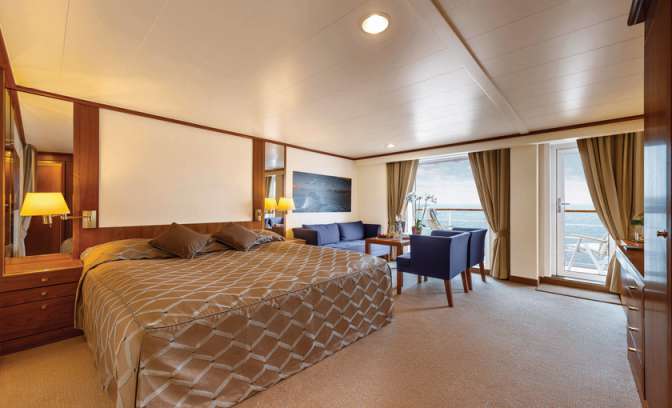 Een suite op de Bremen van Hapag Lloyd
