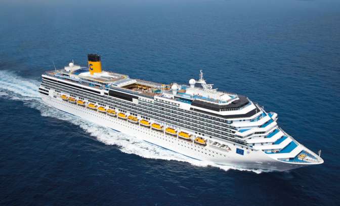 Schip Costa Pacifica van rederij Costa 