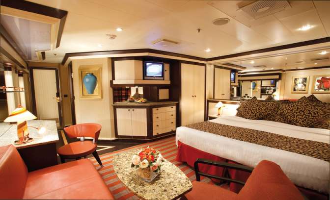 Suite met balkon van rederij Costa, schip Pacifica