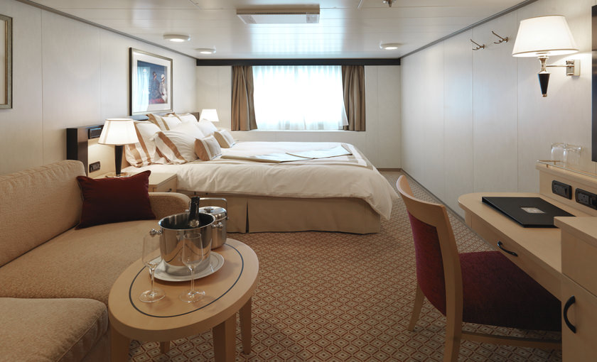 Een buitenhut op de Queen Elizabeth