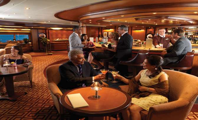 De commodore club op de Queen Elizabeth