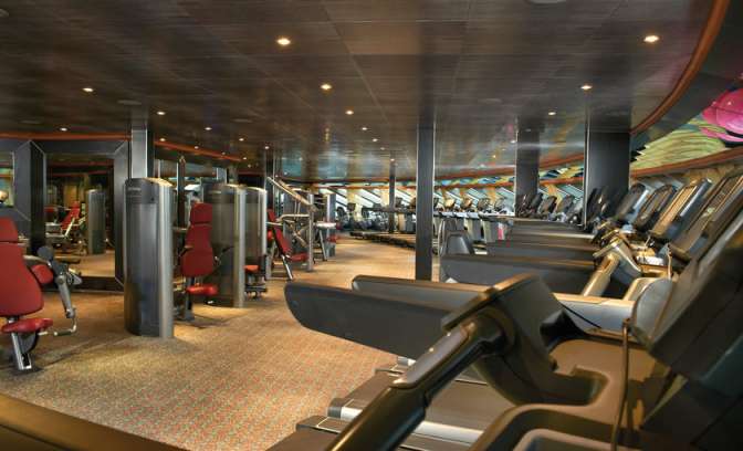 Fitness studio op de Carnival Magic