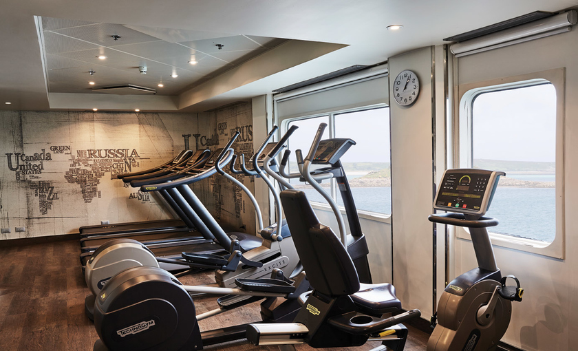 Fitnessruimte van schip Silversea Explorer