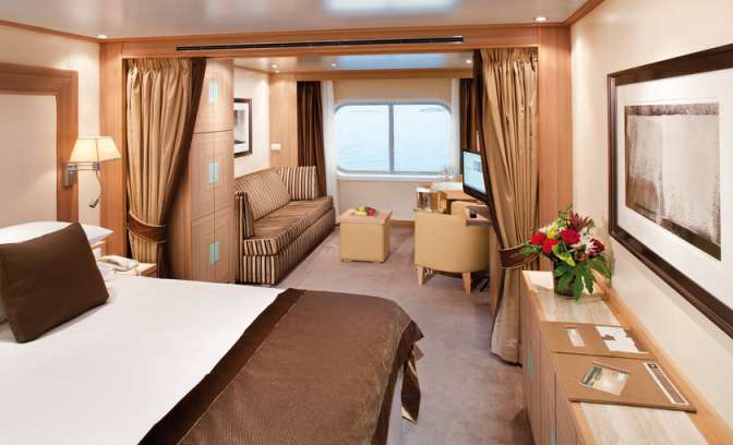 Een buitenhut op de Seabourn Quest van Seabourn Cruises