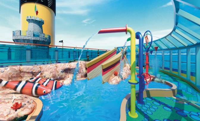 Het kinderzwembad op de Costa Fascinosa