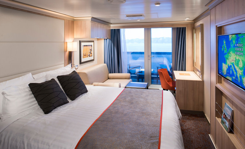 Verandahut op cruiseschip Koningsdam