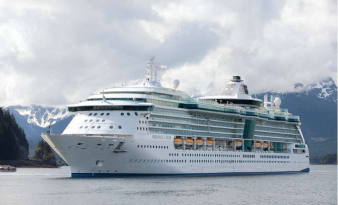 Het volledige schip de Radiance of the Seas
