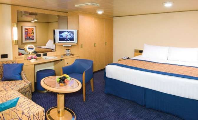 Een binnenhut op de Prinsendam van Holland America Line