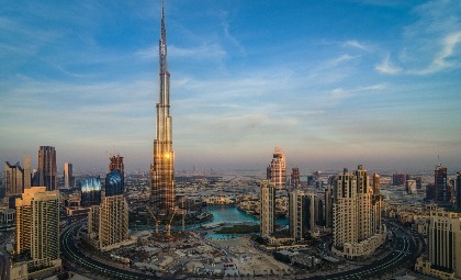 De hele stad Dubai