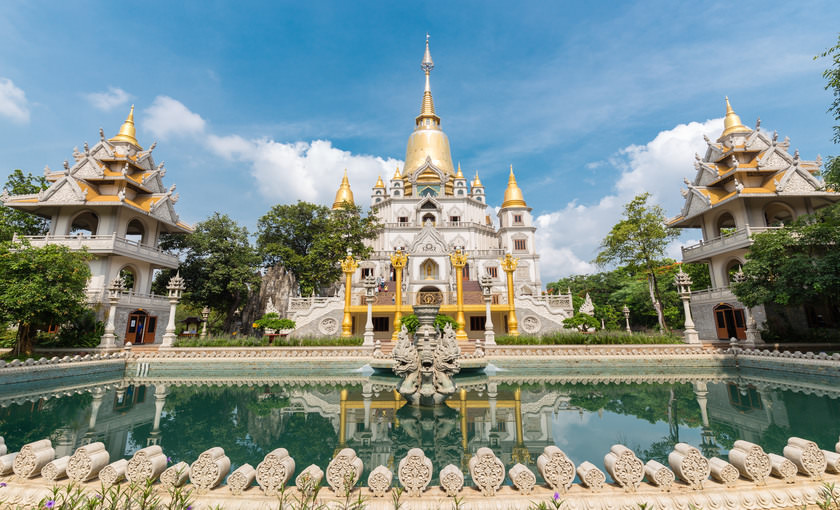 Buu long pagoda in Vietnam