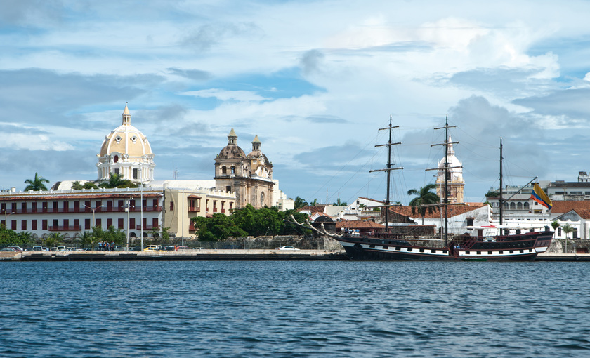 Een schip bij Cartagena