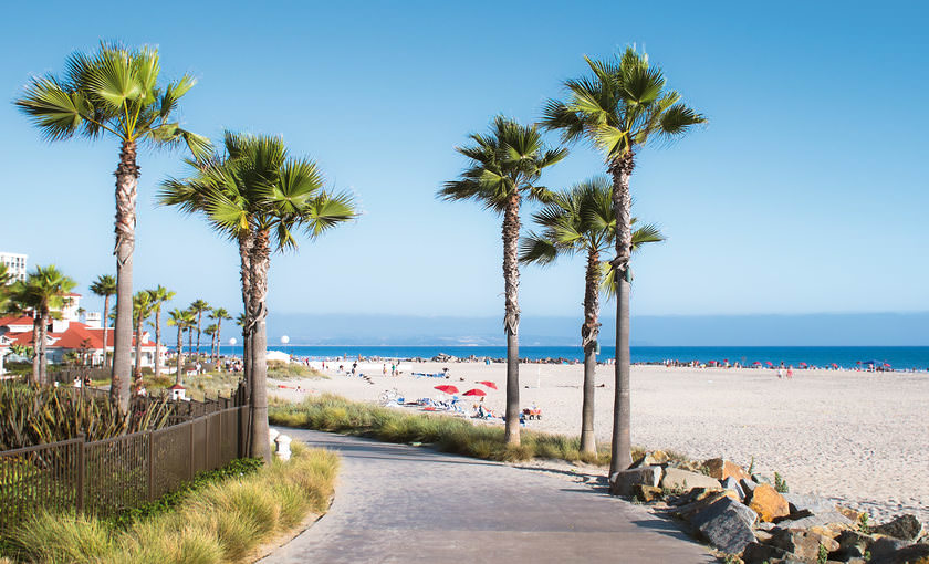 Strand San Diego. Panamakanaal