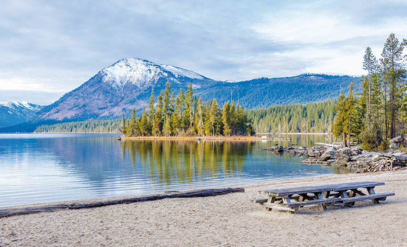Een meer in Vancouver. Panamakanaal